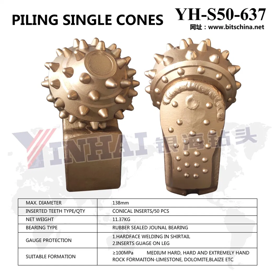 Cutting Od1100mm Core Barrel with TCI Single Roller Cone for HDD Drilling