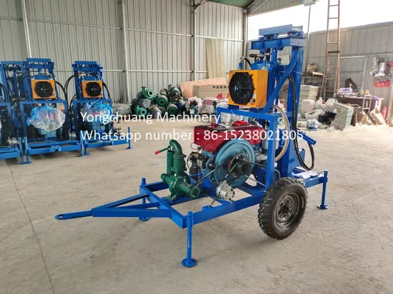 Hydraulic 25HP Diesel Type of Rotary Water Well Drilling Rig with Wholesale Price