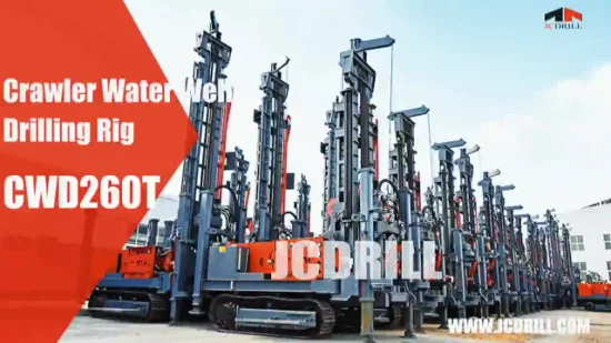 200/260m/300m/400m Hydraulic Crawler Type Borehole Water Well Drilling Machine Rig Mine Drilling Rig