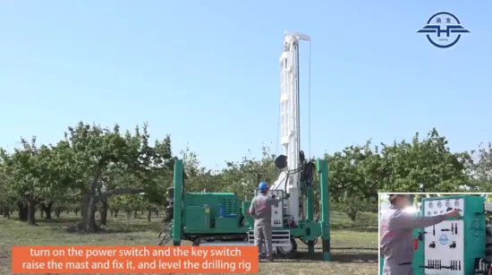 200m/300m/400m/600m Mobile Crawler Equipment Hydraulic Portable Borehole Water Drilling Machine Deep Water Well Drilling Rig