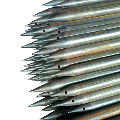 Customized Steel Flower Tube 20# 108*6 Wire Punching Sharpening Tunnel Grouting Tube